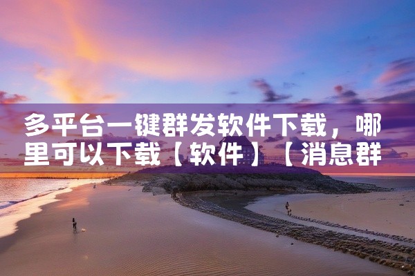 多平台一键群发软件下载